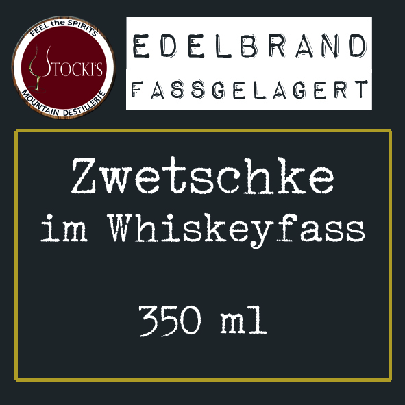 Zwetschke im Whiskeyfass 350ml